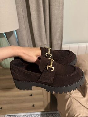 Women’s Steve Madden Lando Loafers Dark Brown Suede Loafer